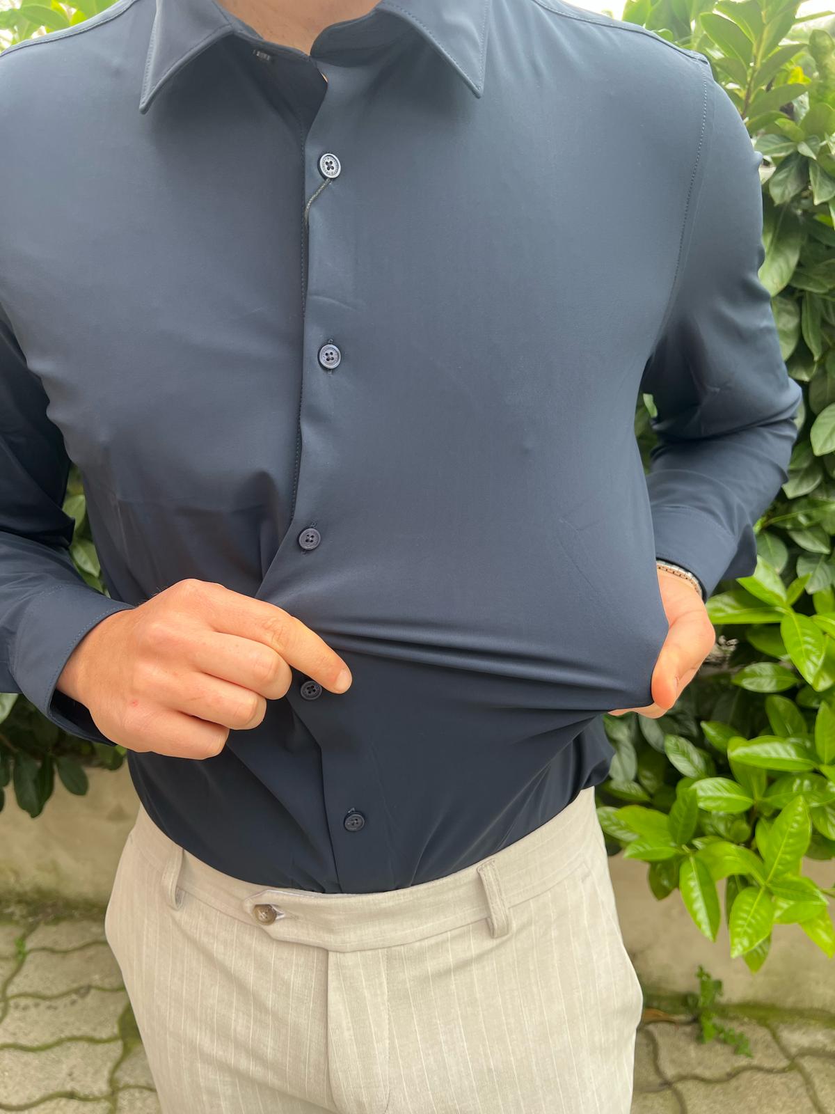 Camicia  no stiro uomo slim