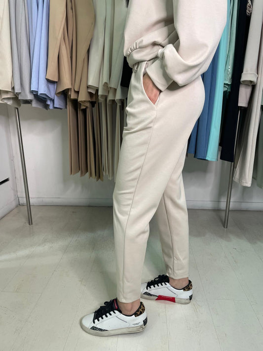 Pantalone felpa mom fit