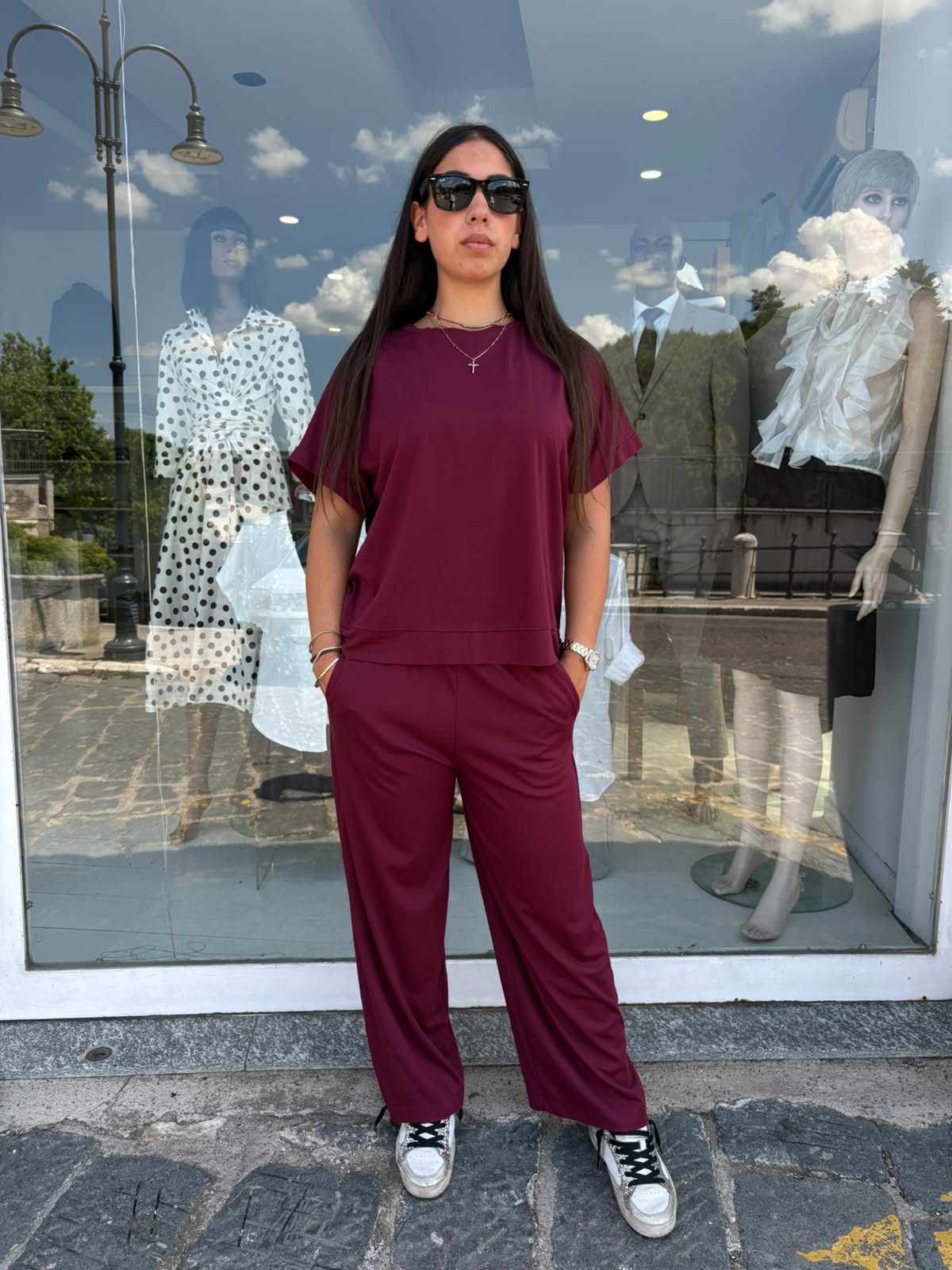 Coordinato Donna 2 Pezzi in Felpa Leggera