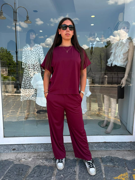 Coordinato Donna 2 Pezzi in Felpa Leggera