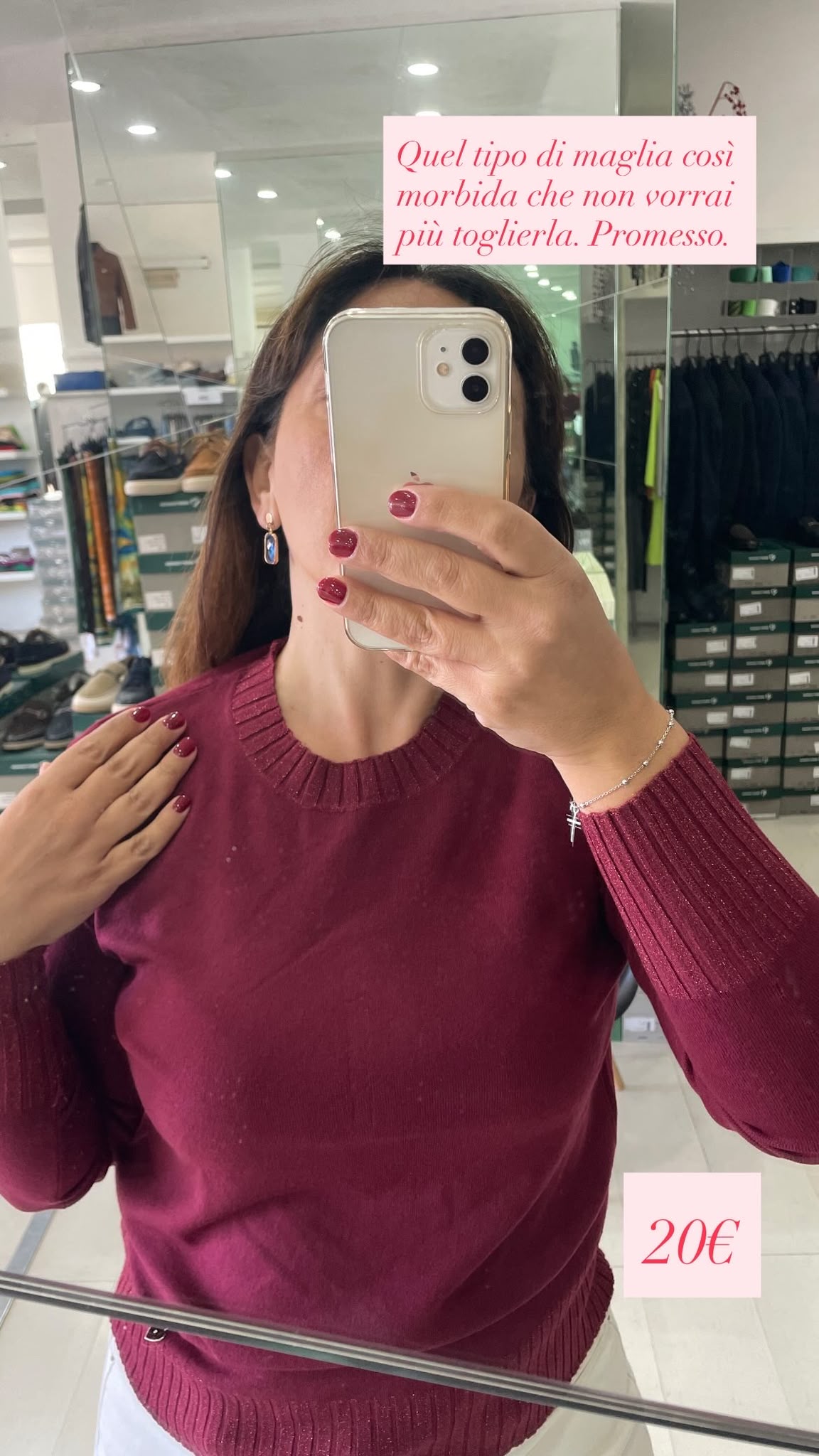 MAGLIA DONNA CON RIPORTO LAME'