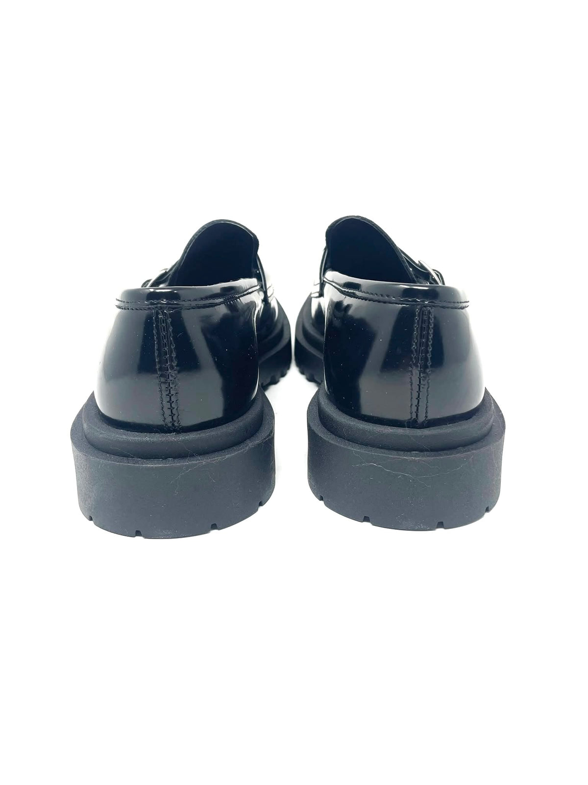 Mocassino rocciatore doppia fibbia fondo alto  in vera pelle made in italy