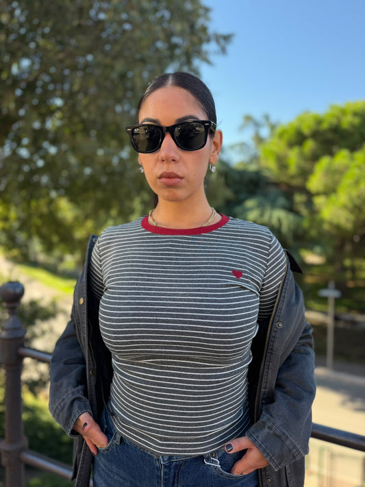 T-SHIRT DONNA RIGATA
