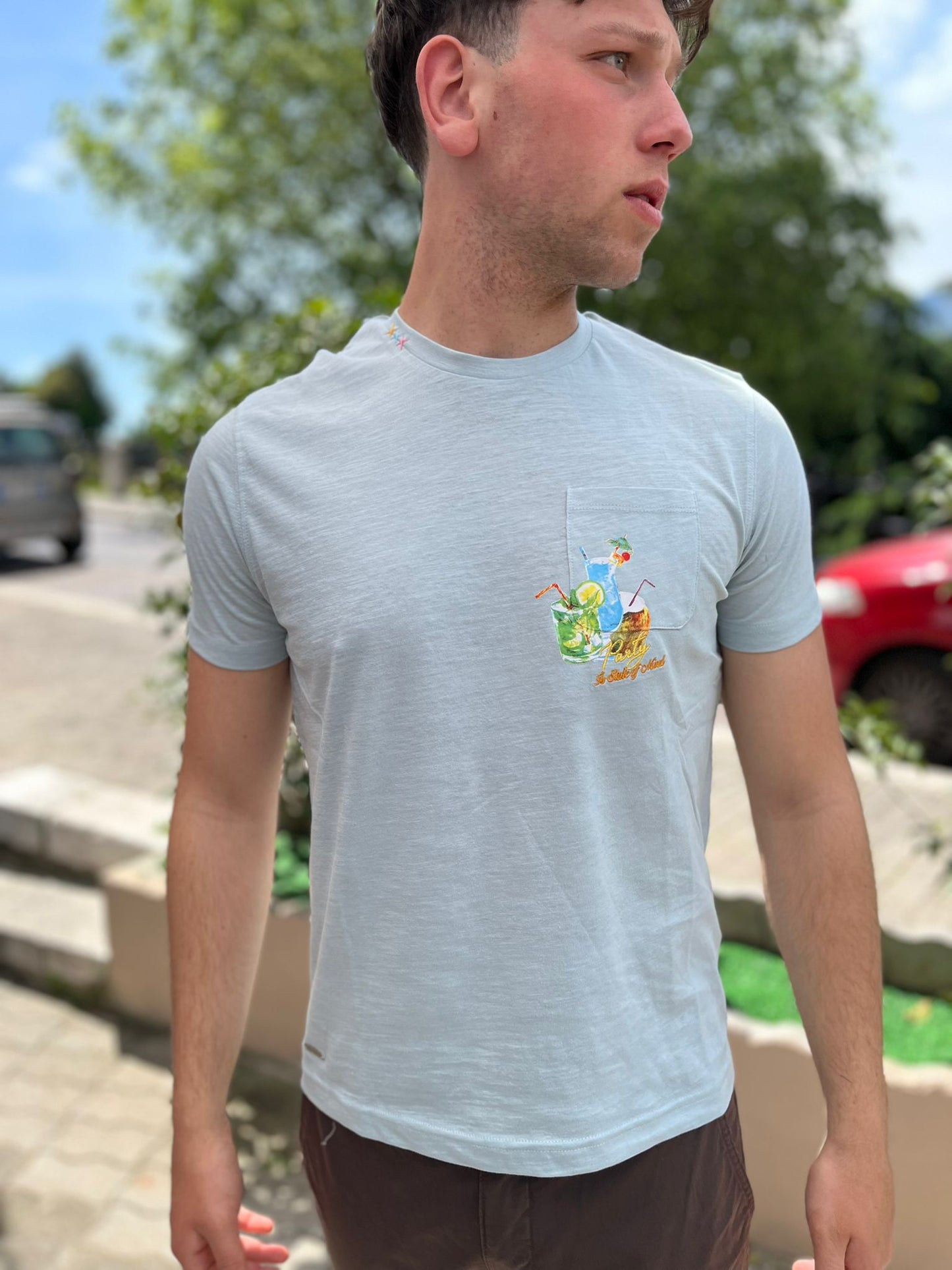 T-Shirt con Taschino Party – Uomo