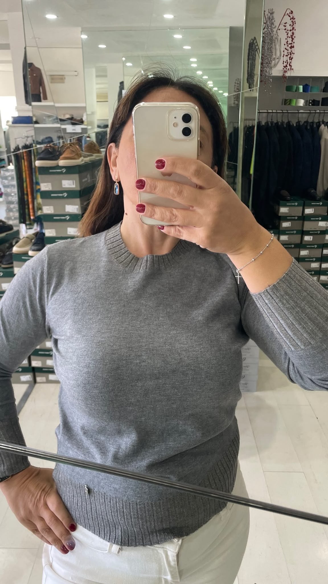 MAGLIA DONNA CON RIPORTO LAME'