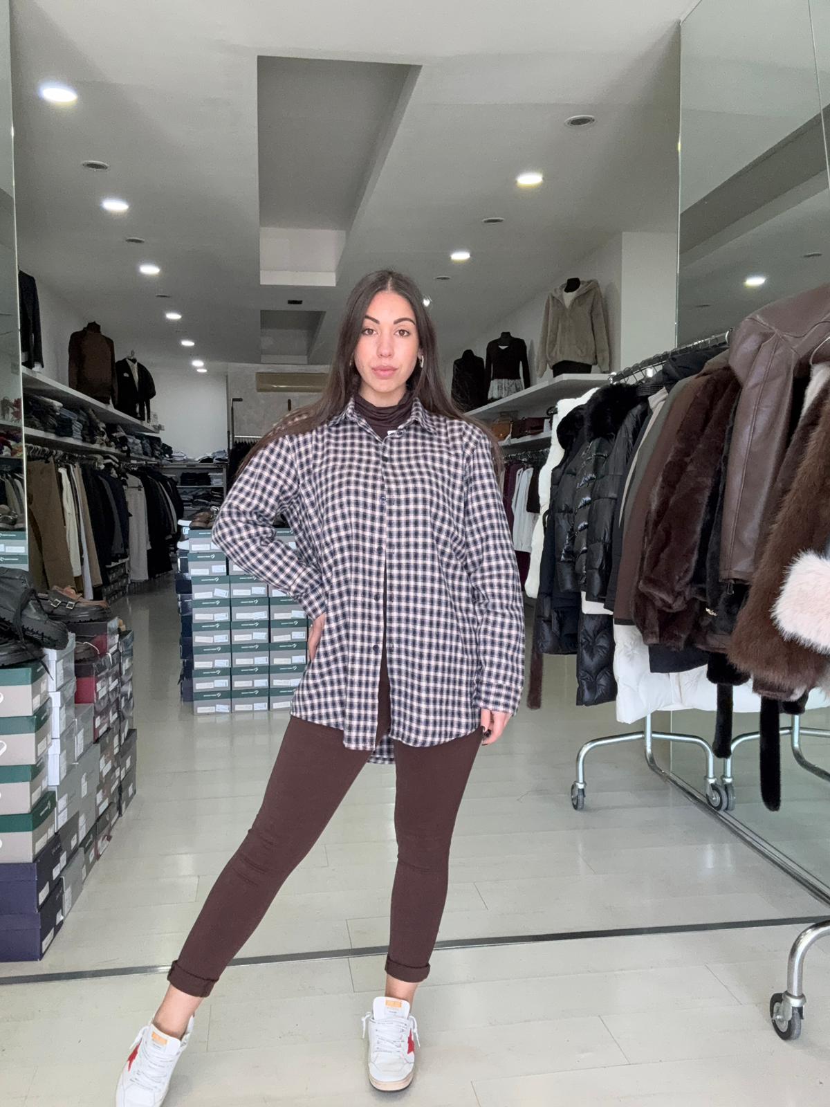 camicia country in flanella donna