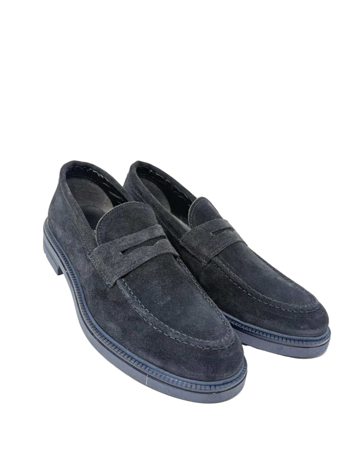 Mocassino College in Pelle Scamosciata con Fondo Vibram – Made in Italy