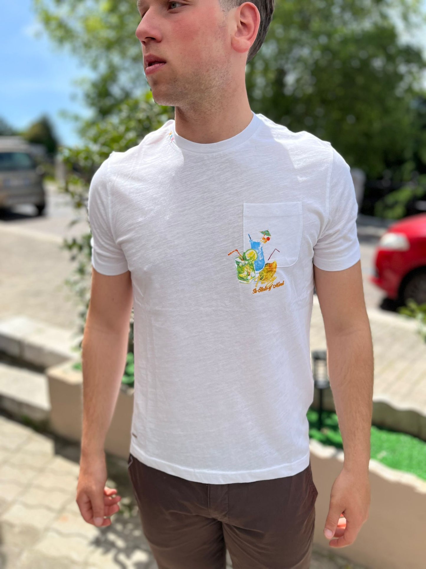 T-Shirt con Taschino Party – Uomo