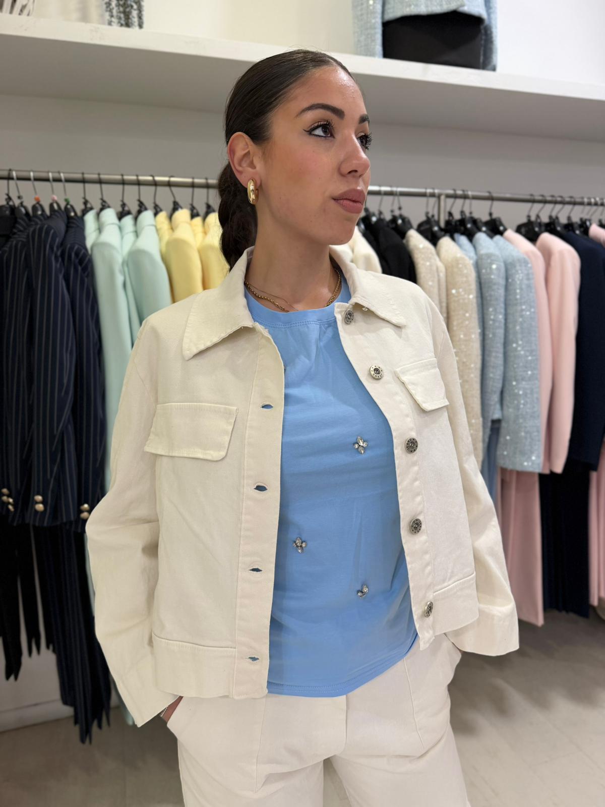 Smanicato con Strass e Spalline – Donna