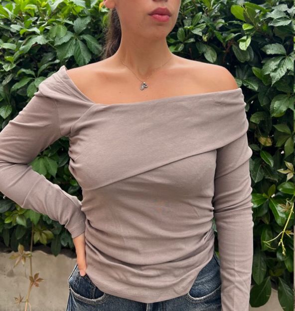 Maglia donna scollo incrocio