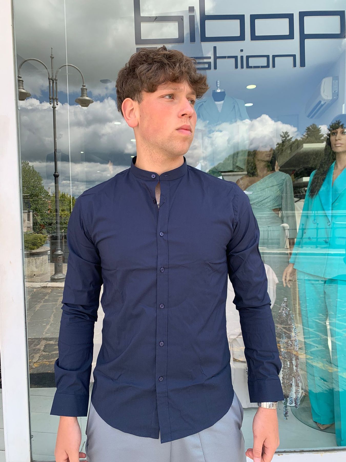 Outfit Camicia Con Nappine Korean Men's Cotton Elasticized – Bibop