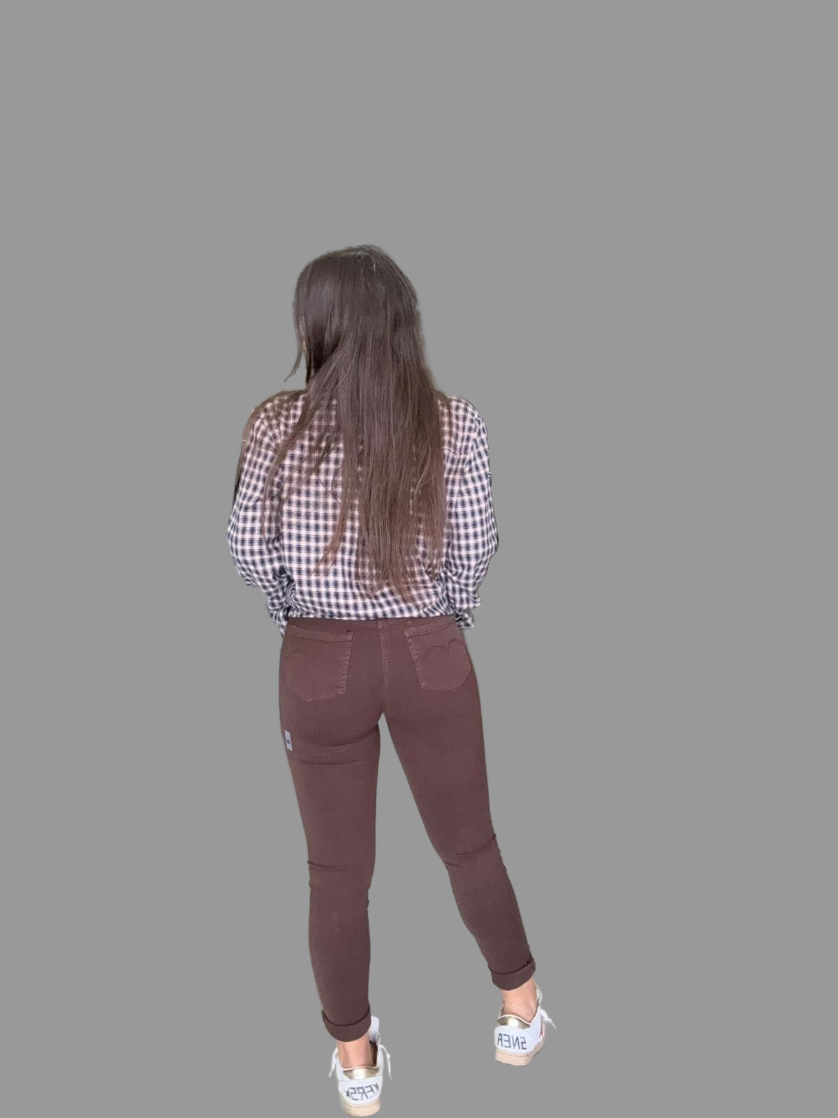 Jeans Skinny Donna – Marroni Elasticizzati