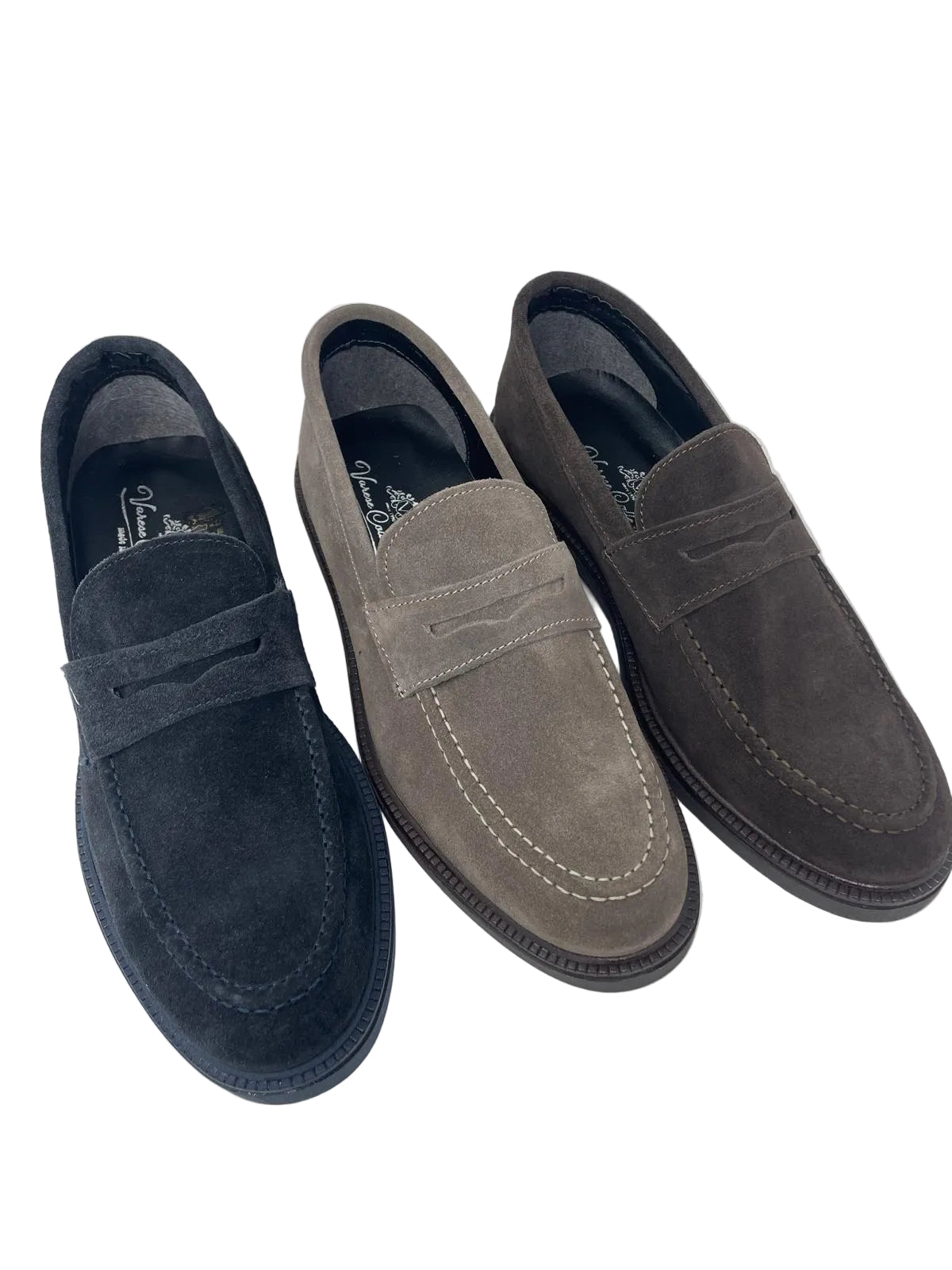 Mocassino College in Pelle Scamosciata con Fondo Vibram – Made in Italy