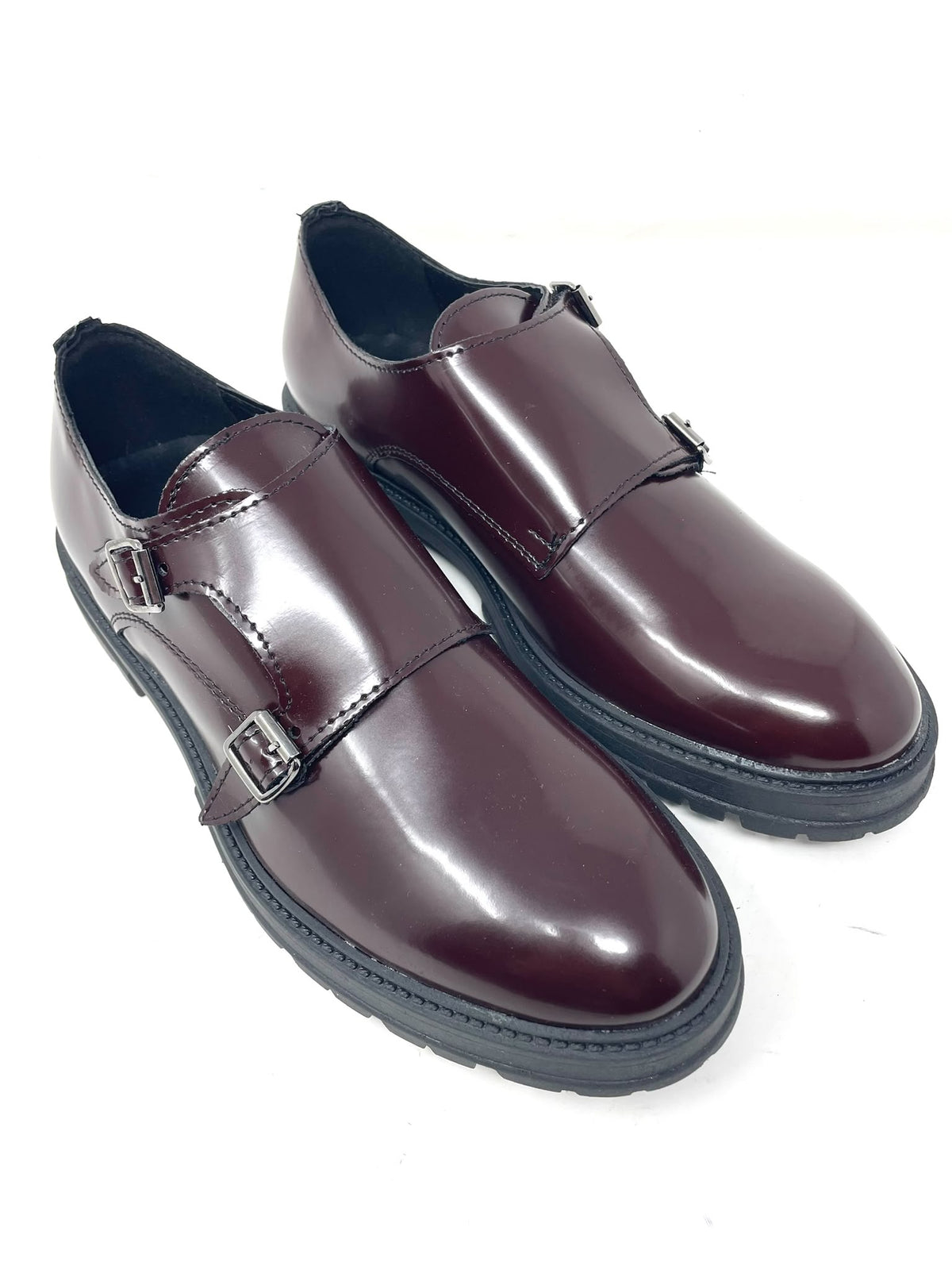 Mocassino Uomo Doppia Fibbia in Pelle Abrasivata – Fondo Vibram Made in Italy