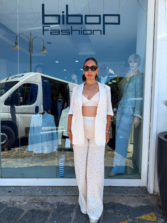 Completo Donna 3 Pezzi in Pizzo San Gallo