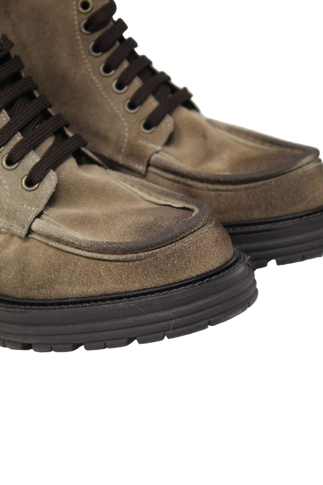 Stivaletto scarponcino pelle scamosciata made in Italy fondo vibram