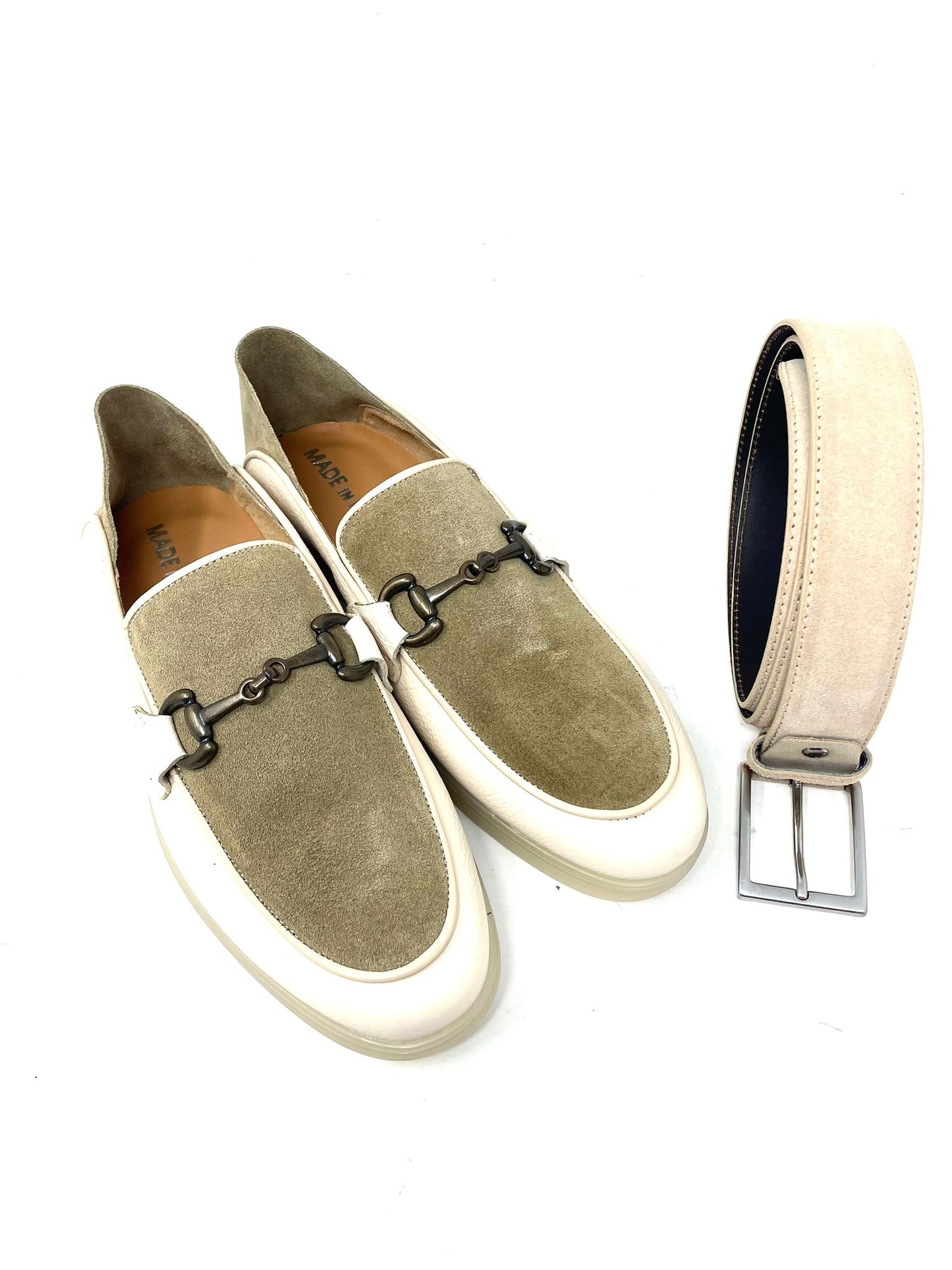 Mocassino Pantofola con Morsetto – Vera Pelle, Made in Italy