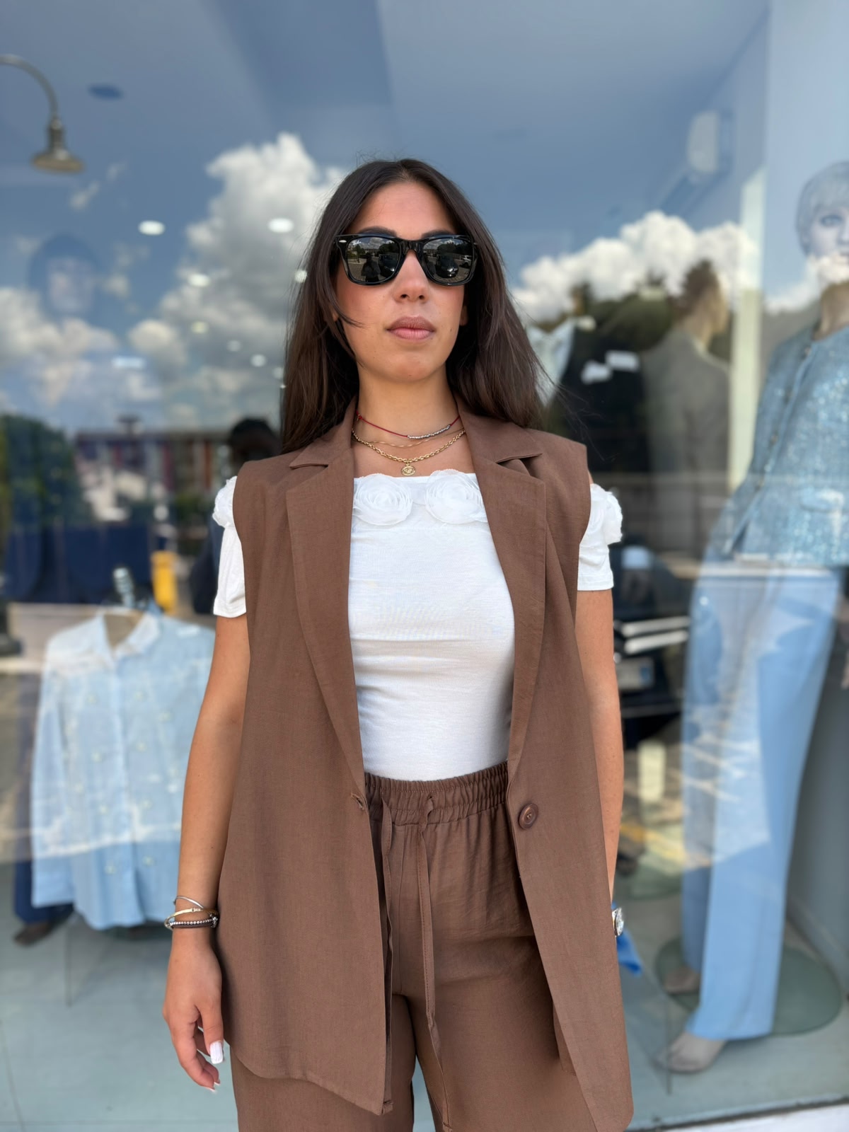 Completo Donna con Gilet Lungo