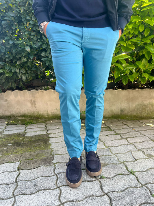 Pantalone Uomo Chinos Capri – Elasticizzato e Made in Italy