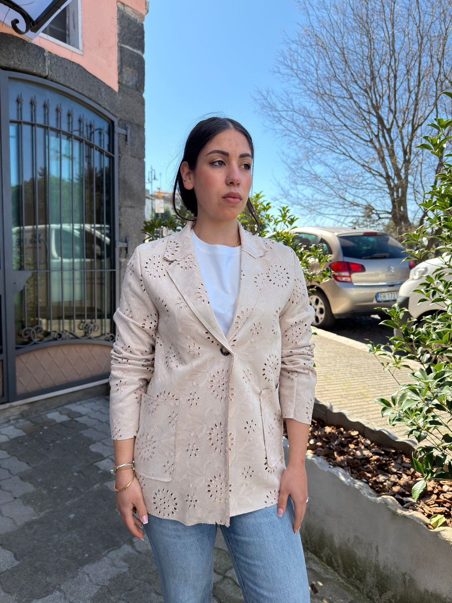 Giacca Donna in Eco Traforato