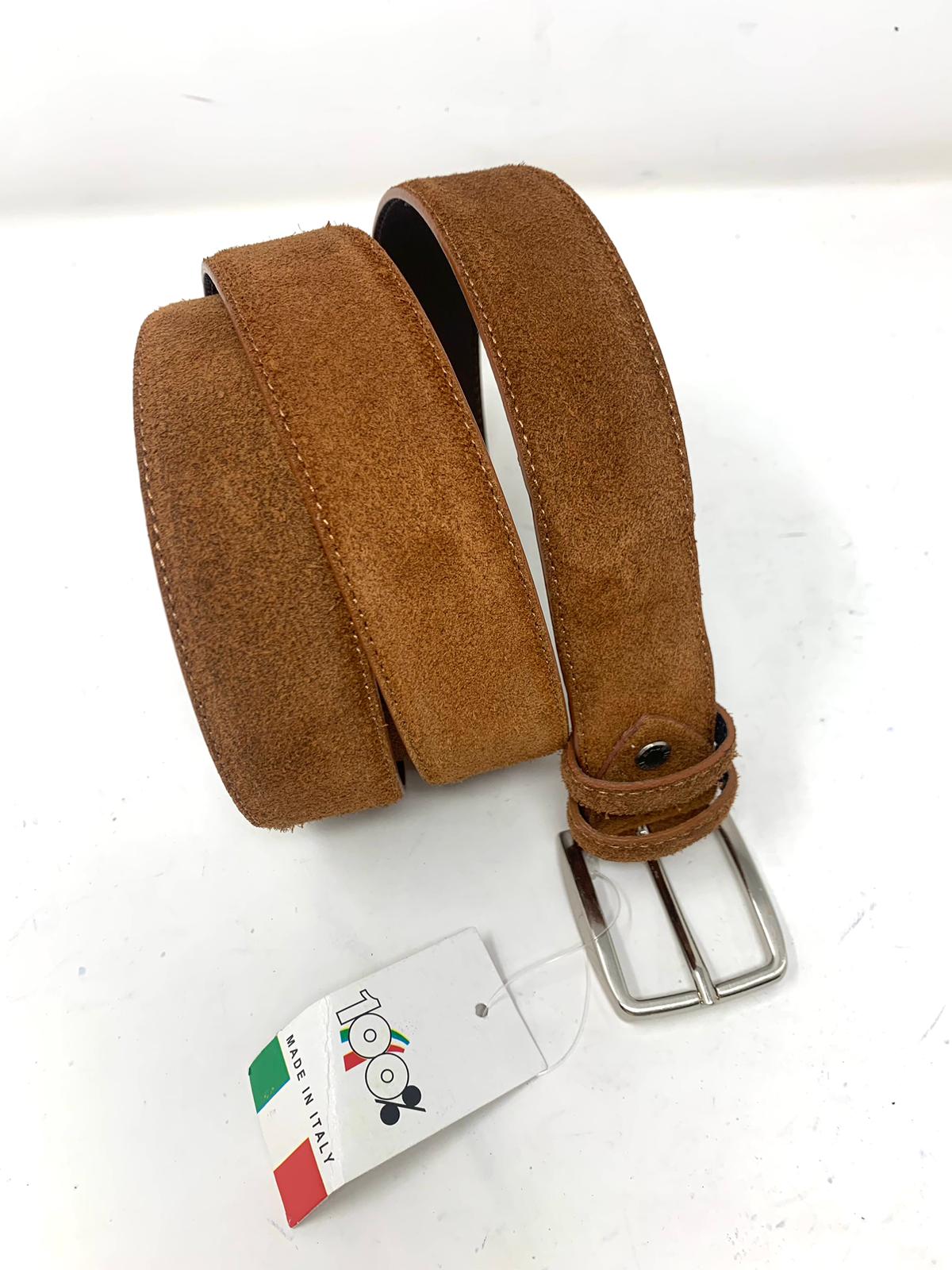 Cintura pelle SCAMOSCIATA made in italy