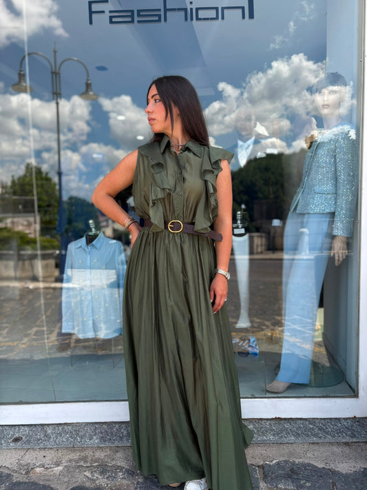 Abito Lungo in Mussola con Rouge – Donna