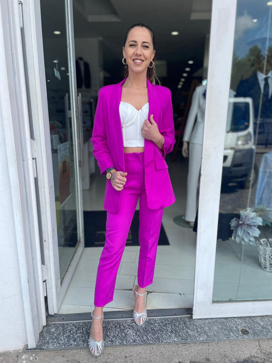 Pantalone vita alta cuciture