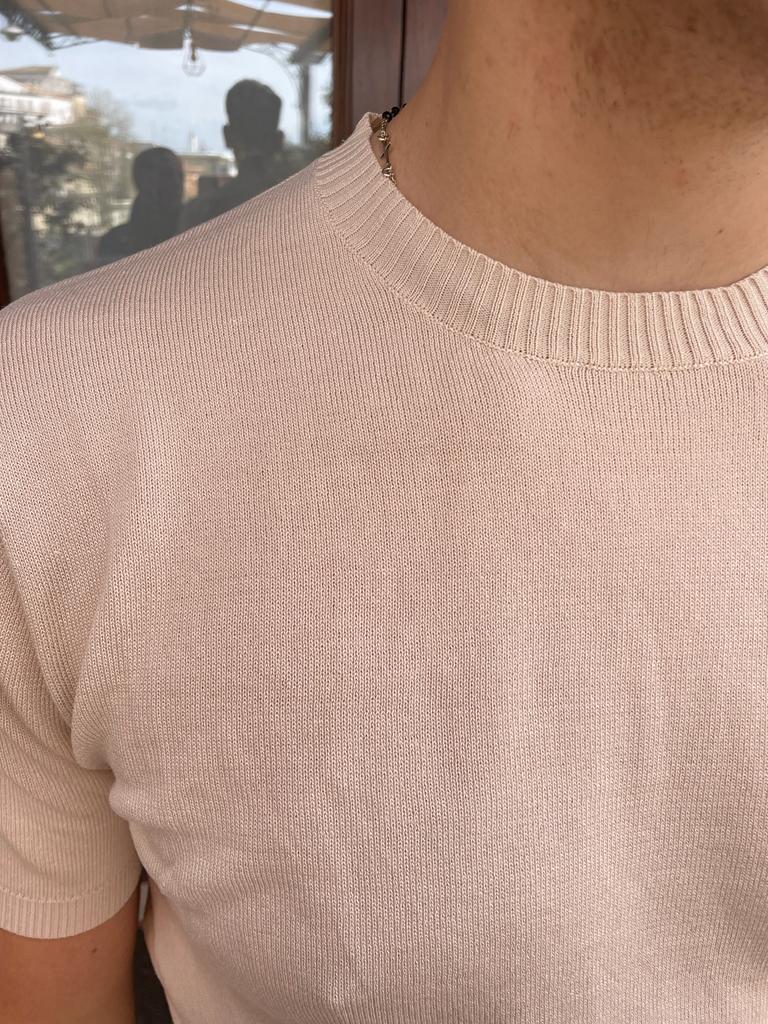 Maglia Filo Uomo Basic Elasticizzata – Mezza Manica