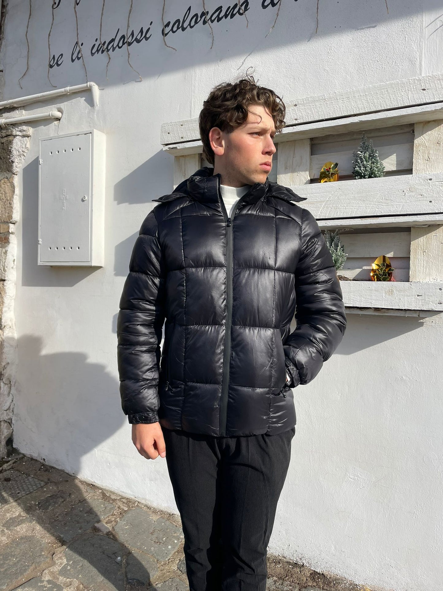 Giubbotto Piumino Slim Lucido