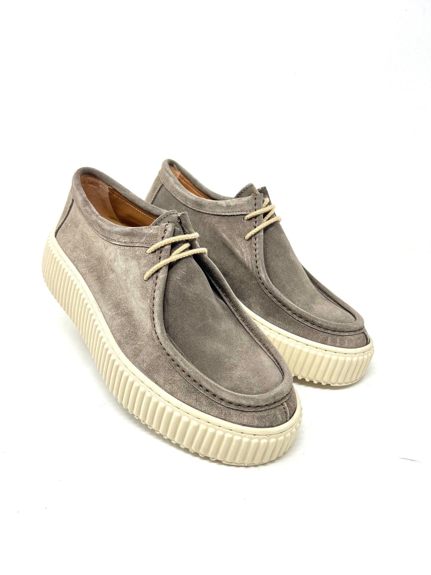 Scarpa Uomo in Pelle Scamosciata – Made in Italy, Zeppa 5 cm