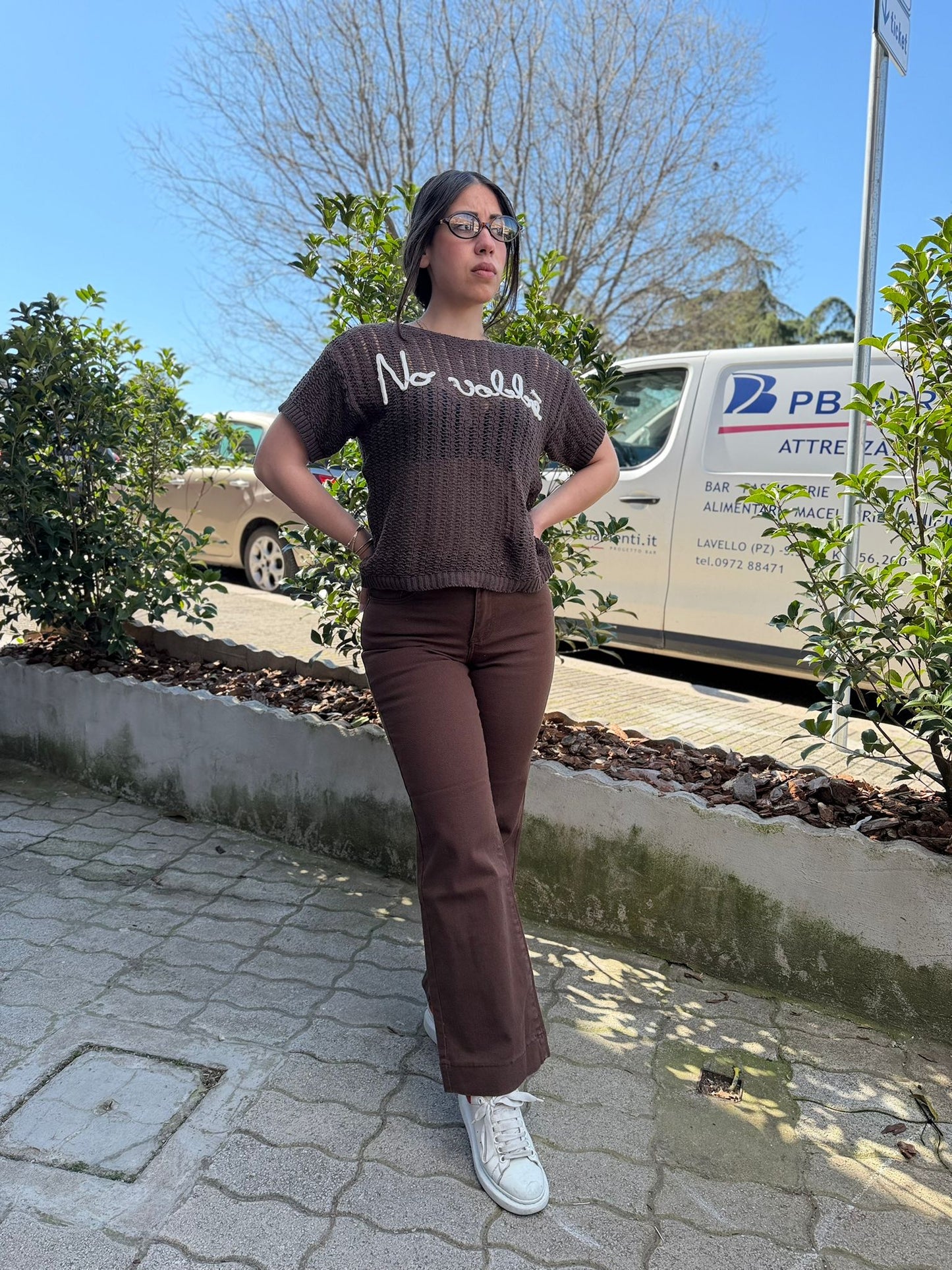 Jeans Donna Colorato Cropped
