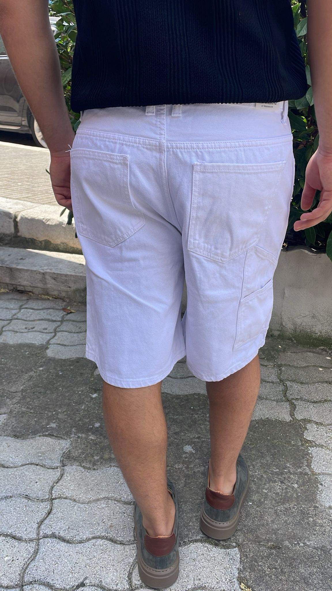 Bermuda jeans uomo baggy carpenter