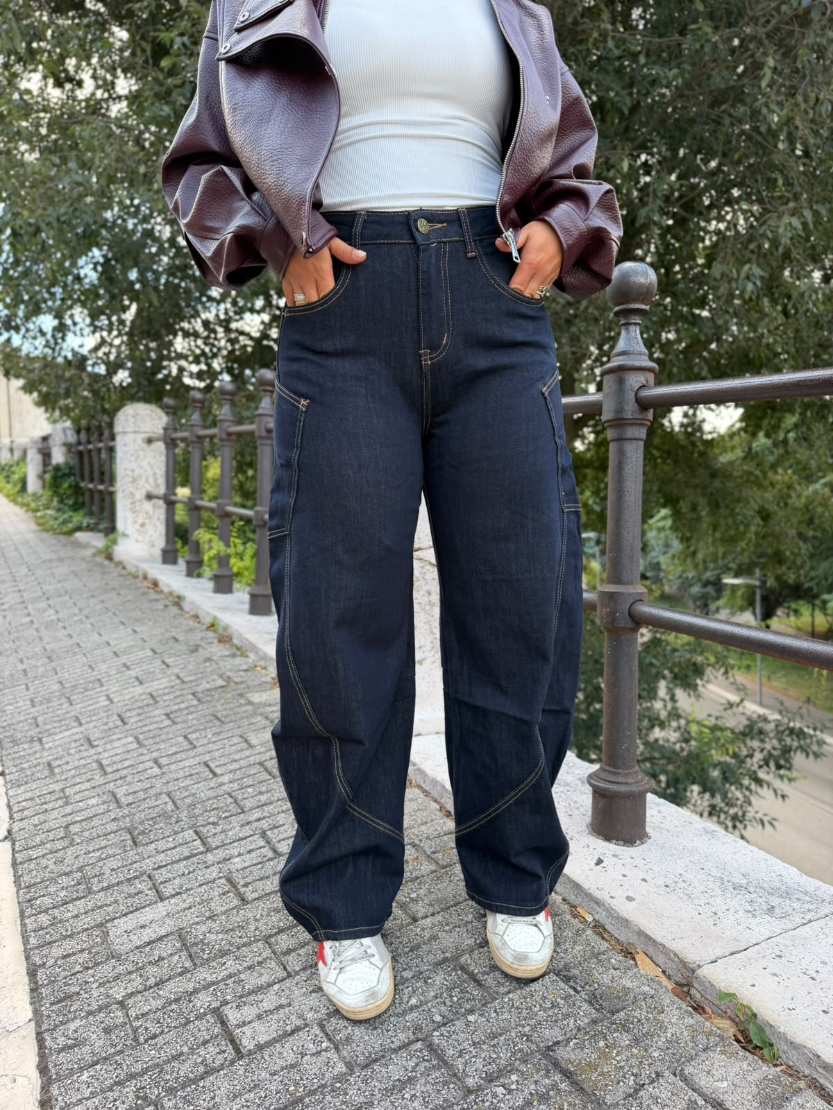 Jeans Donna Ballon Lavaggio Zero
