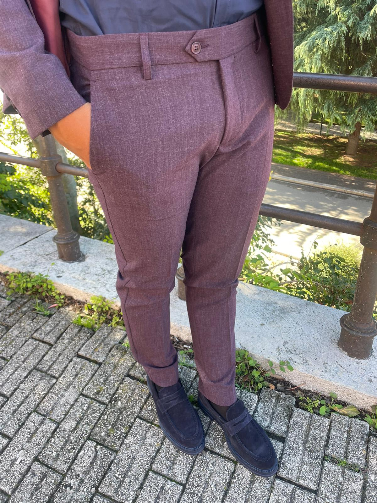 Abito completo 2 pezzi monopetto tessuto elasticizzato mod Nettuno S 17 Milano