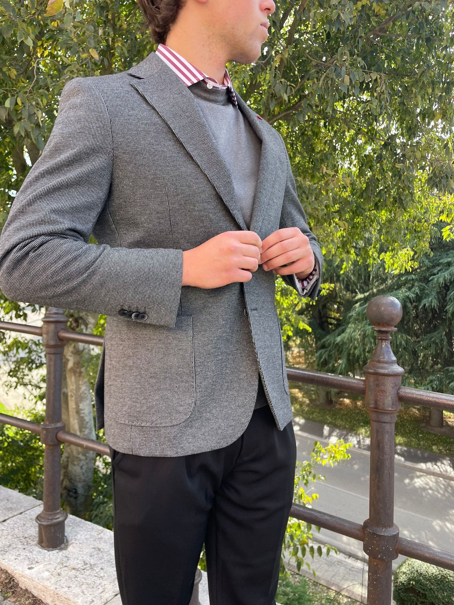 Camicia uomo rigata slim made in italy