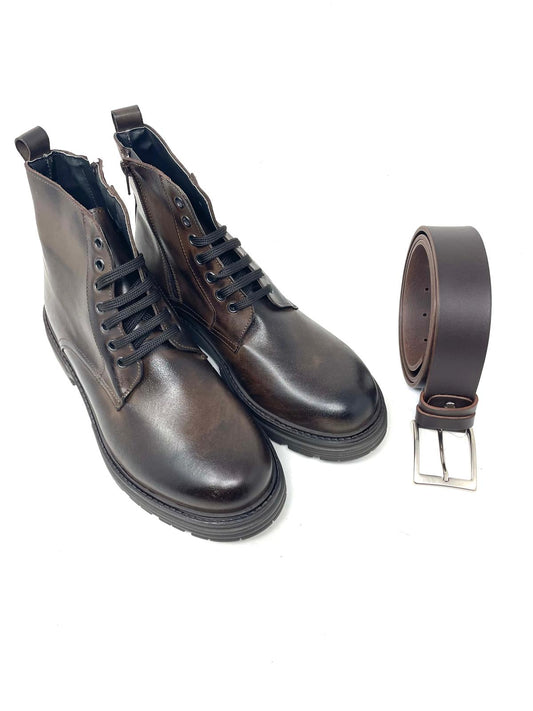 Anfibio Uomo in Vera Pelle Made in Italy – Zip e Fondo Alto Leggero