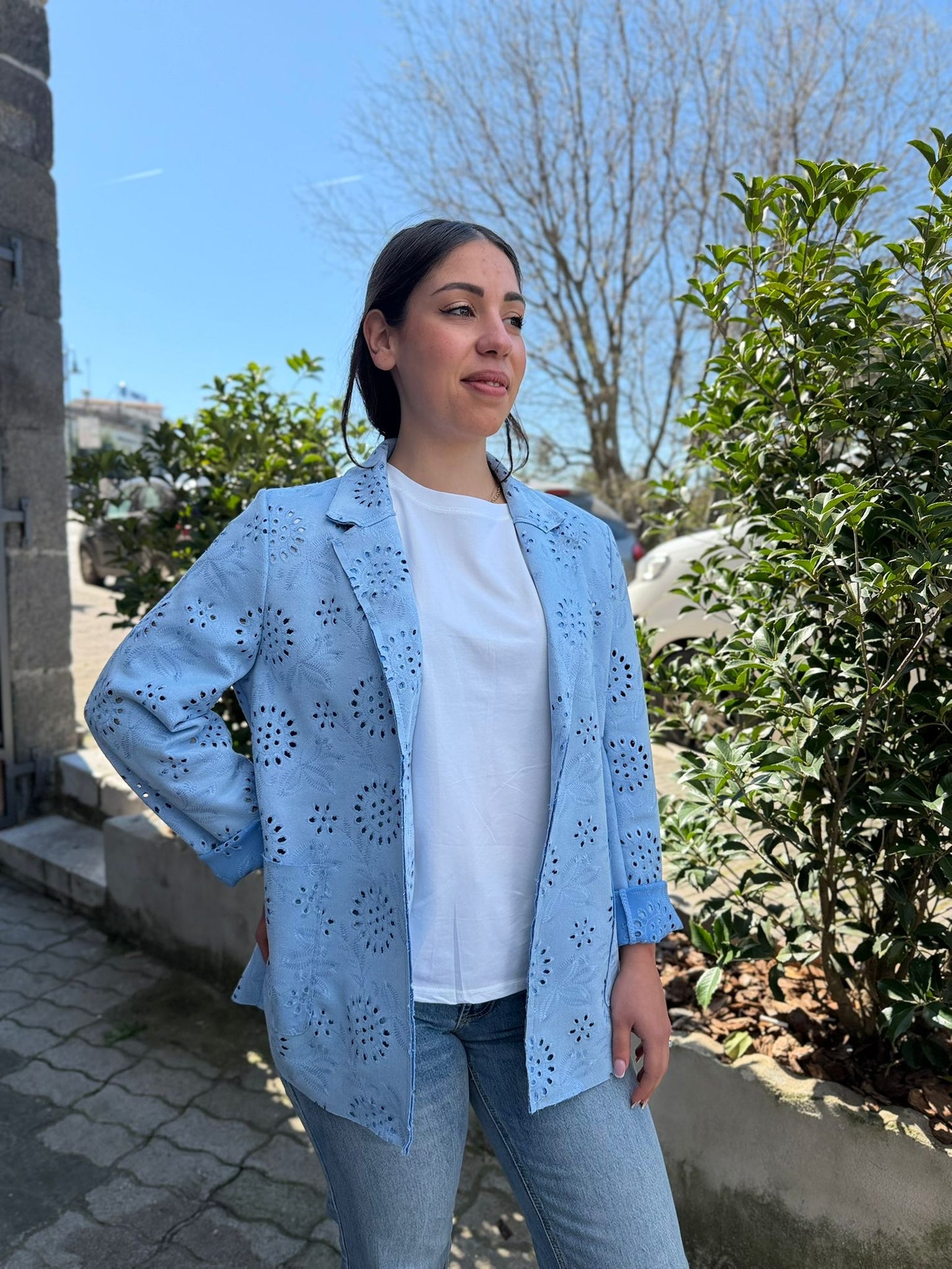 Giacca Donna in Eco Traforato