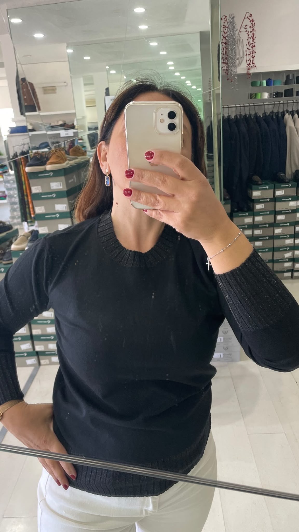 MAGLIA DONNA CON RIPORTO LAME'