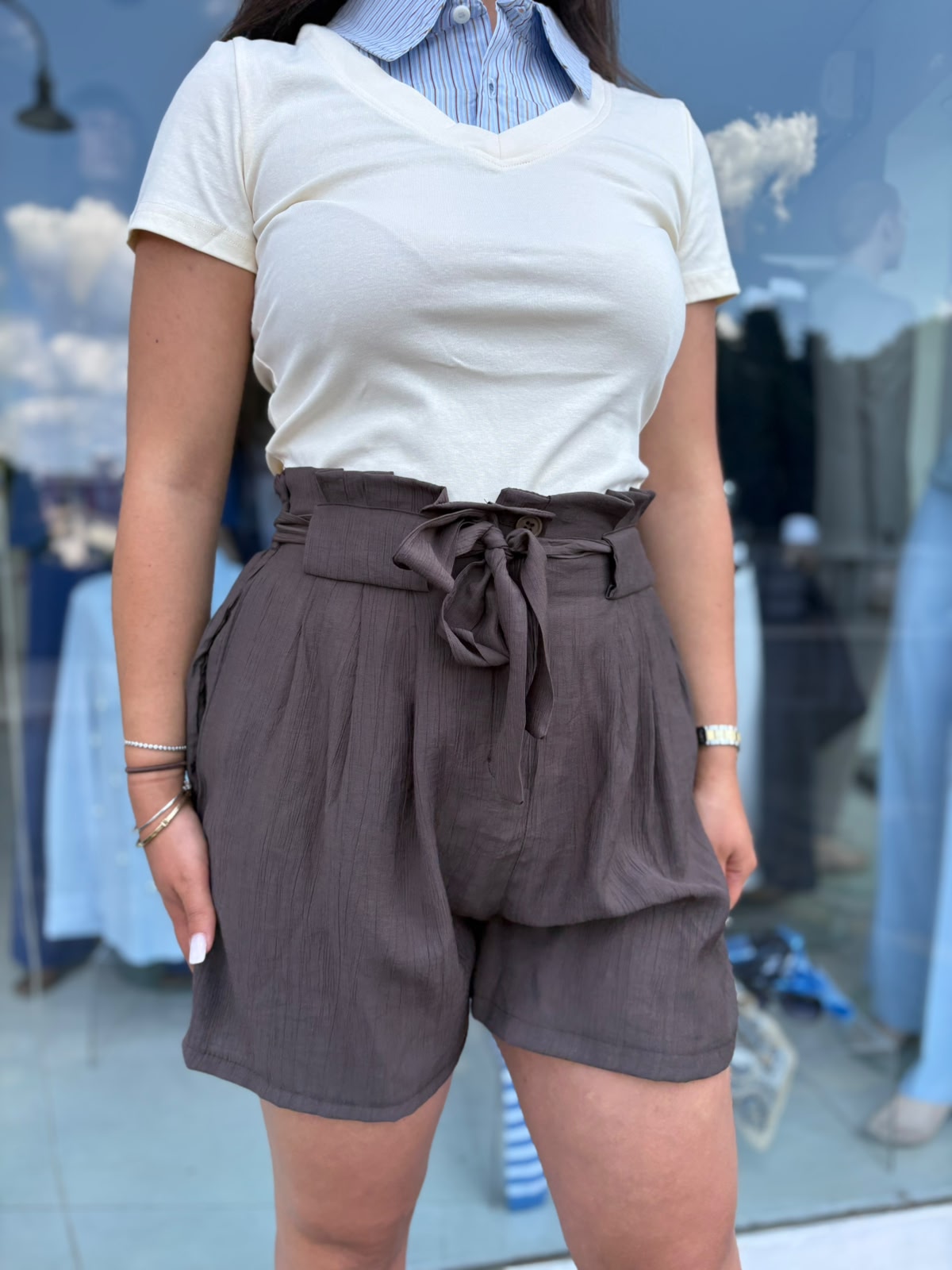 Shorts Donna Leggeri con Cintura