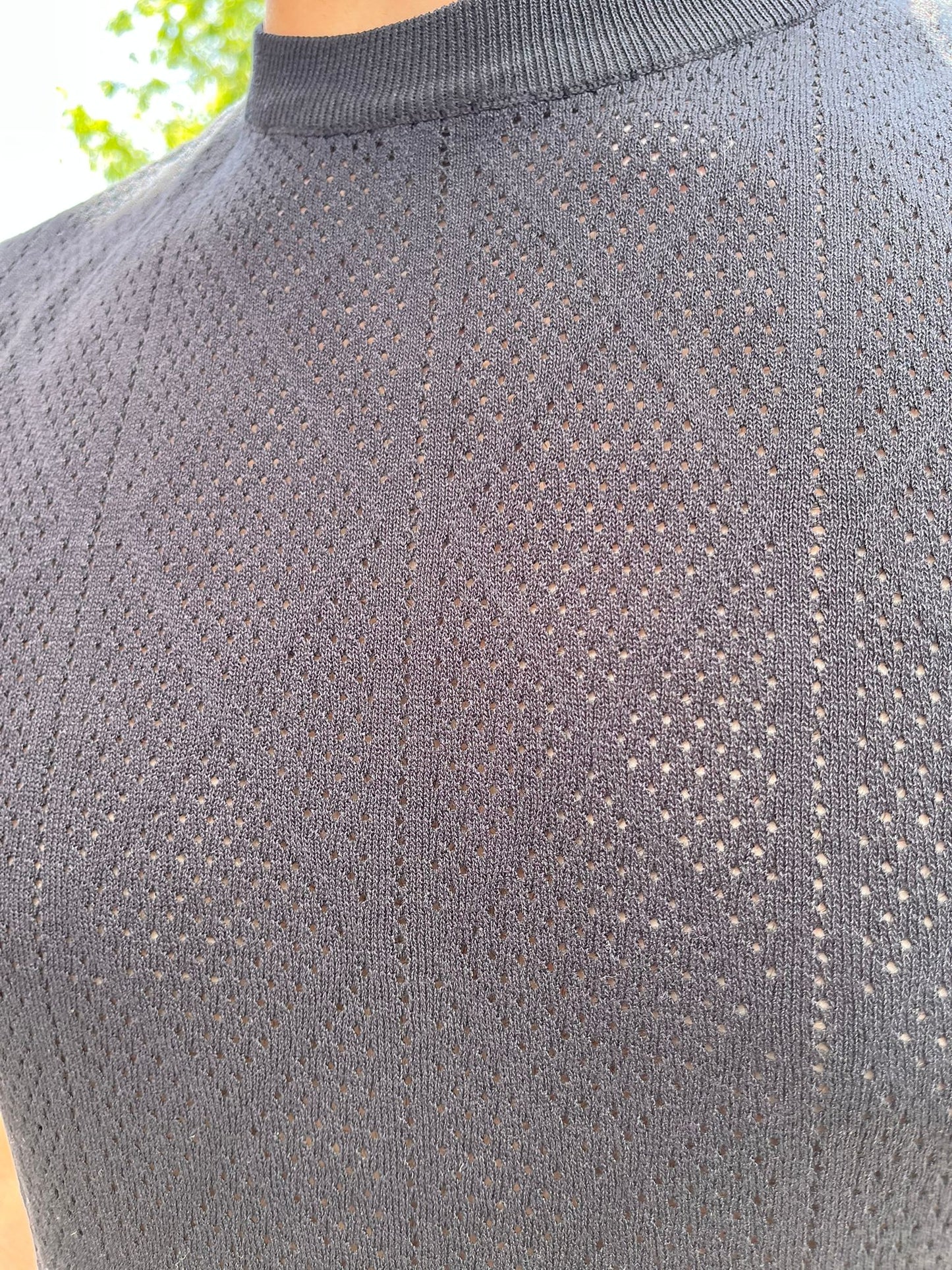 Maglia Uomo Sotto Giacca con Micro Fori