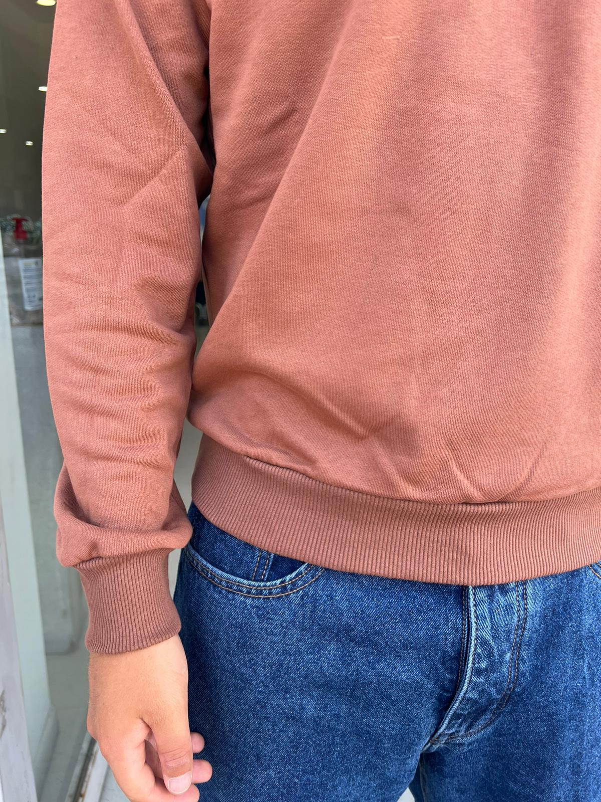 Felpa uomo girocollo