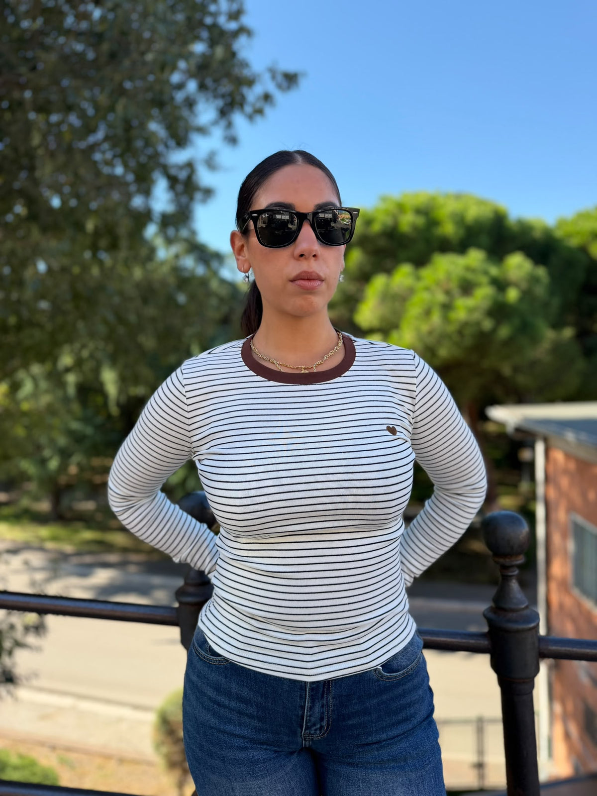 T-SHIRT DONNA RIGATA