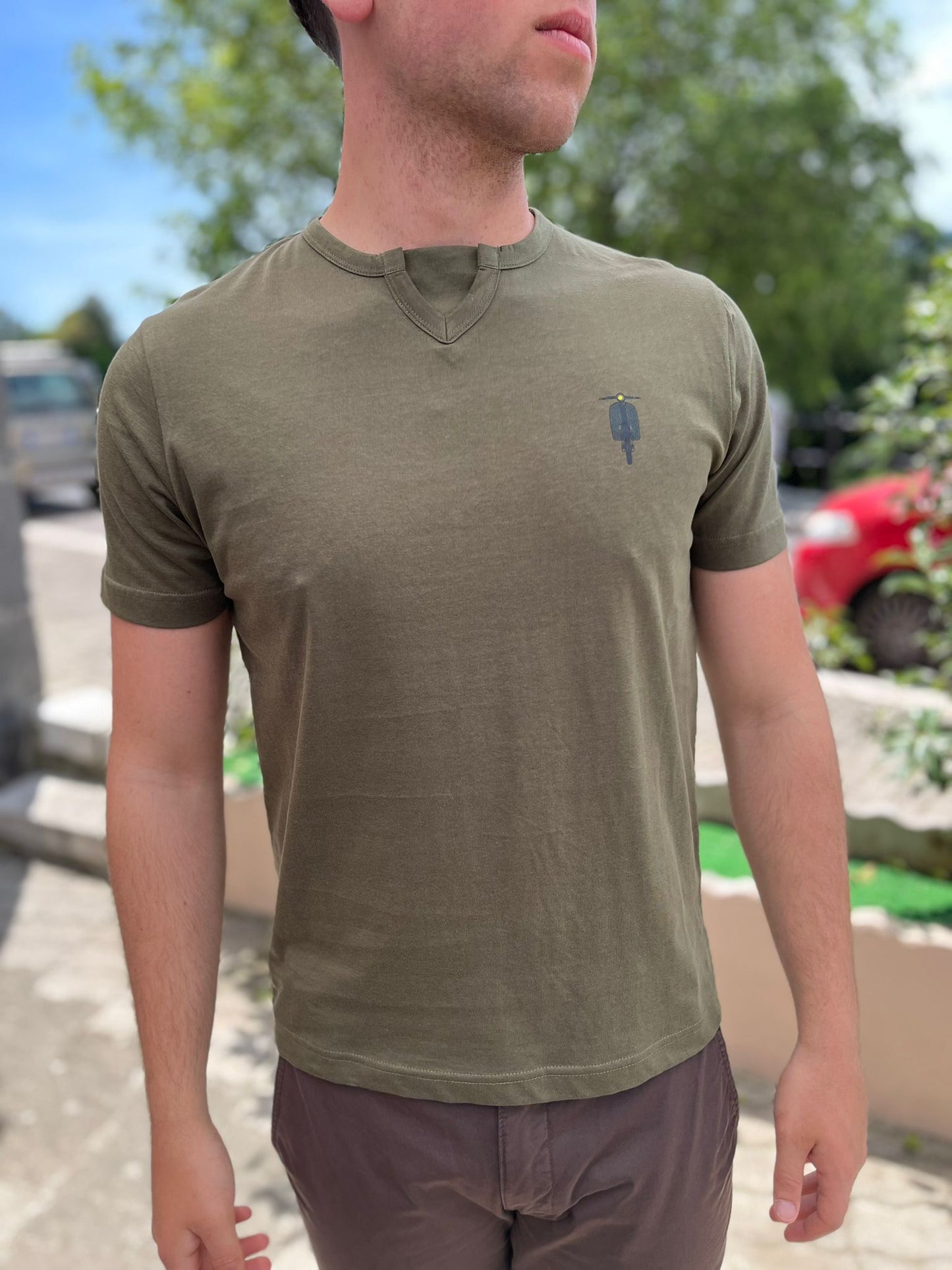 t-shirt uomo stampa vesta