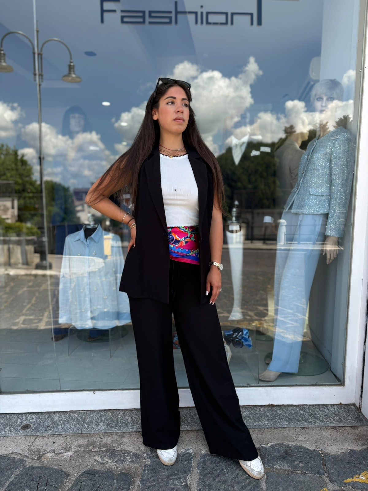 Completo Donna con Gilet Lungo