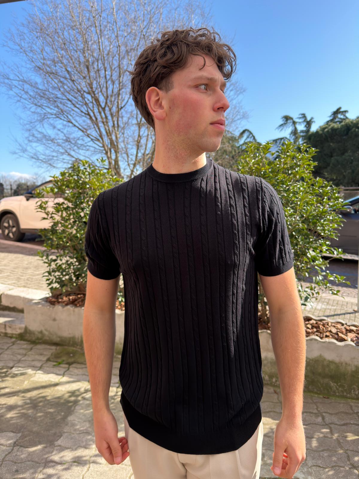 Maglia Sotto Giacca con Trecce – Uomo