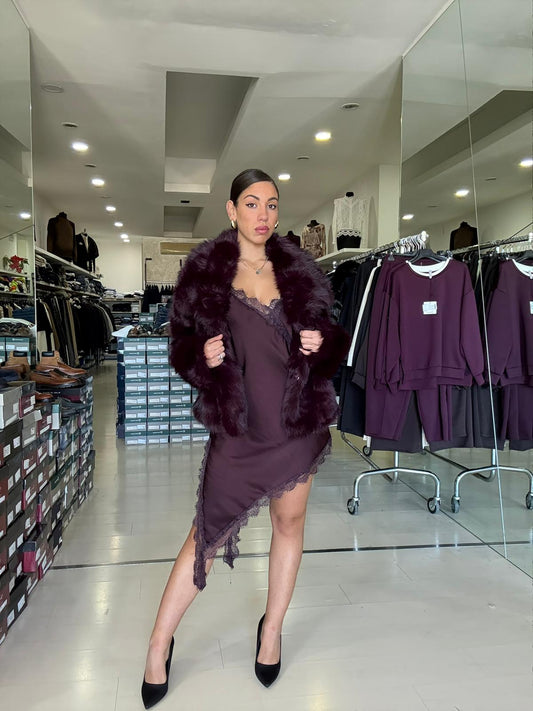 Abitino raso slip dress