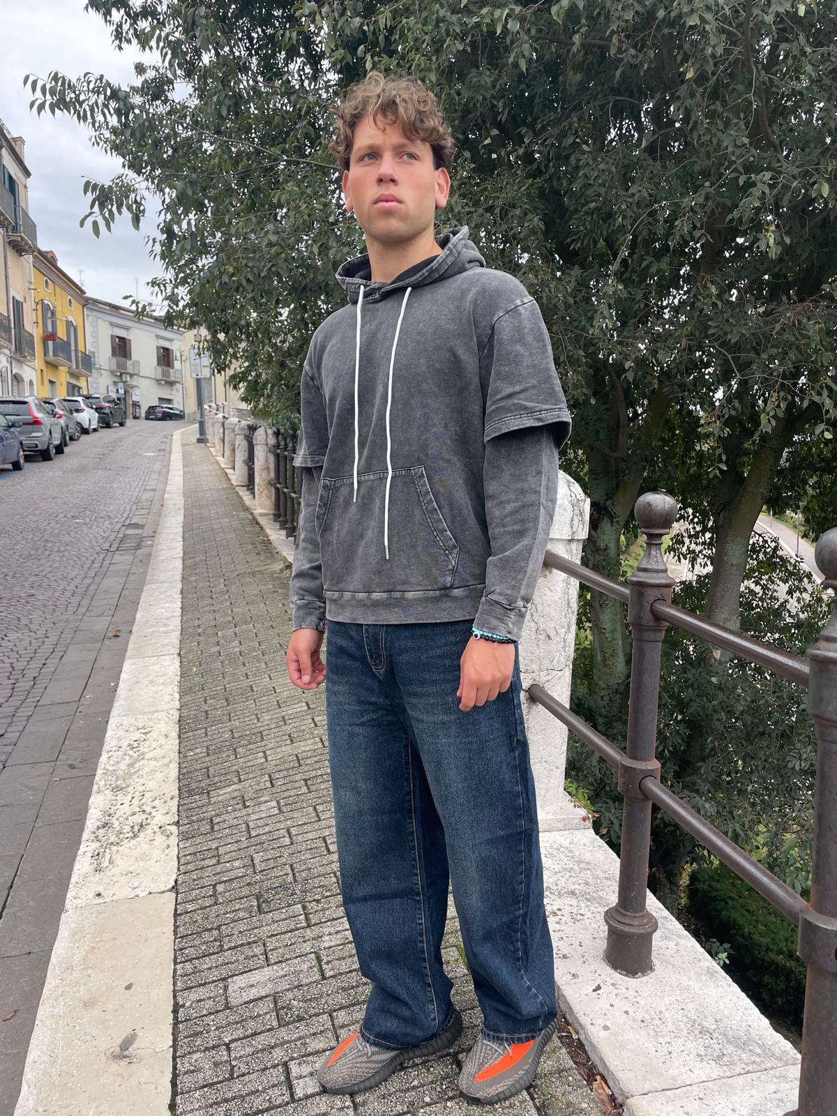 JEANS UOMO BAGGY SLAVATO
