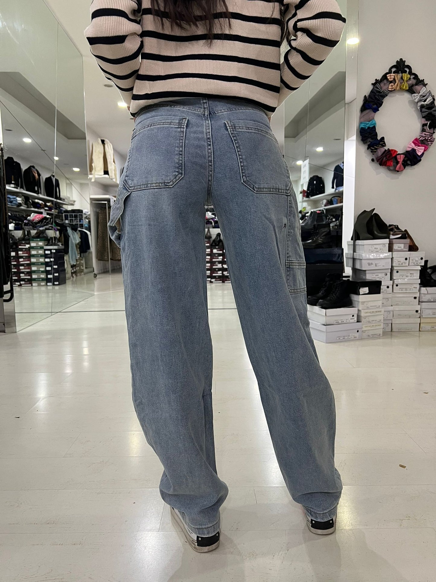 Jeans ballon carpenter chiaro