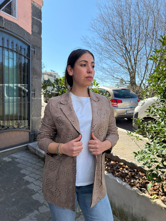 Giacca Donna in Eco Traforato
