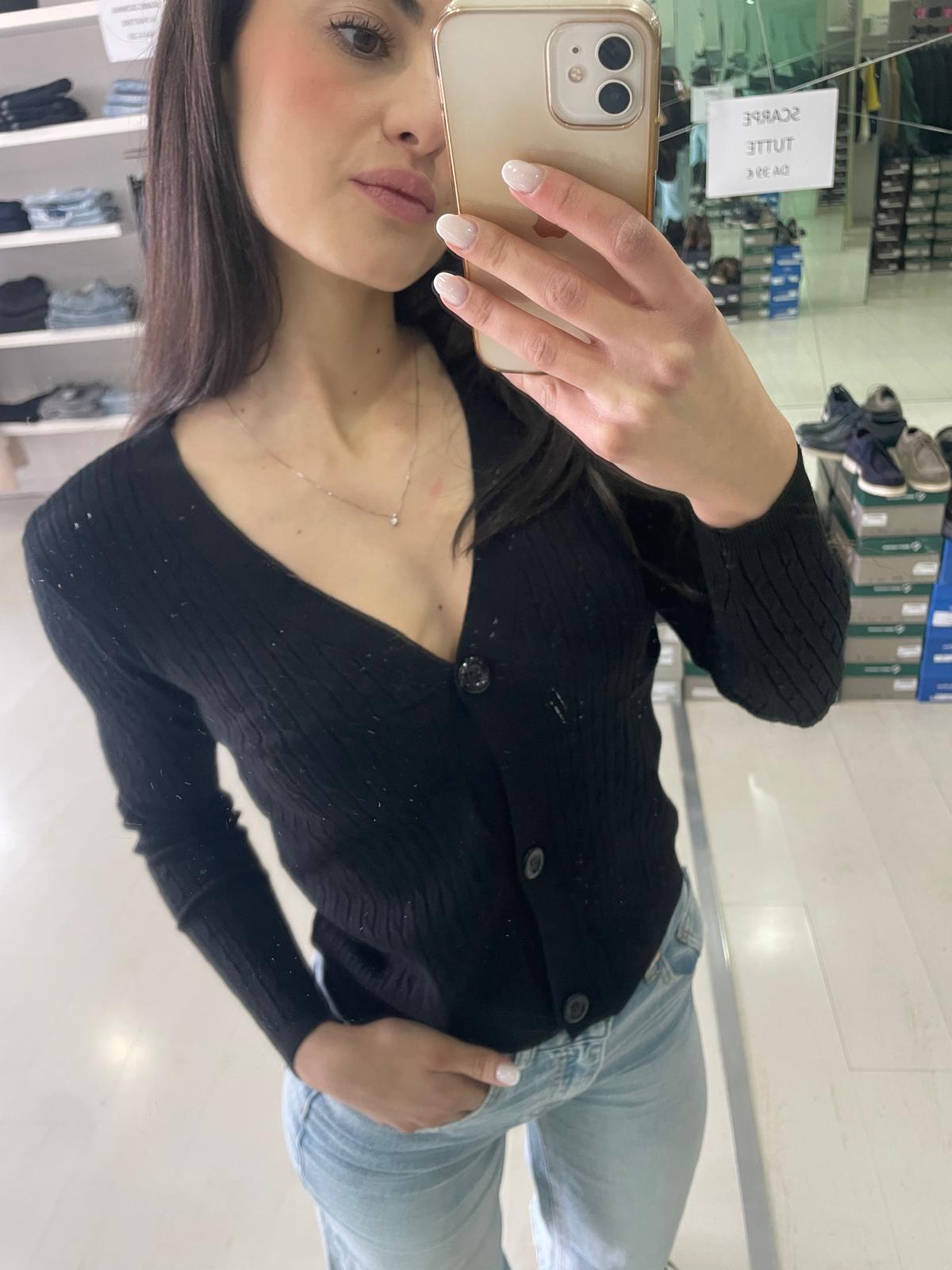 cardigan a coste crop